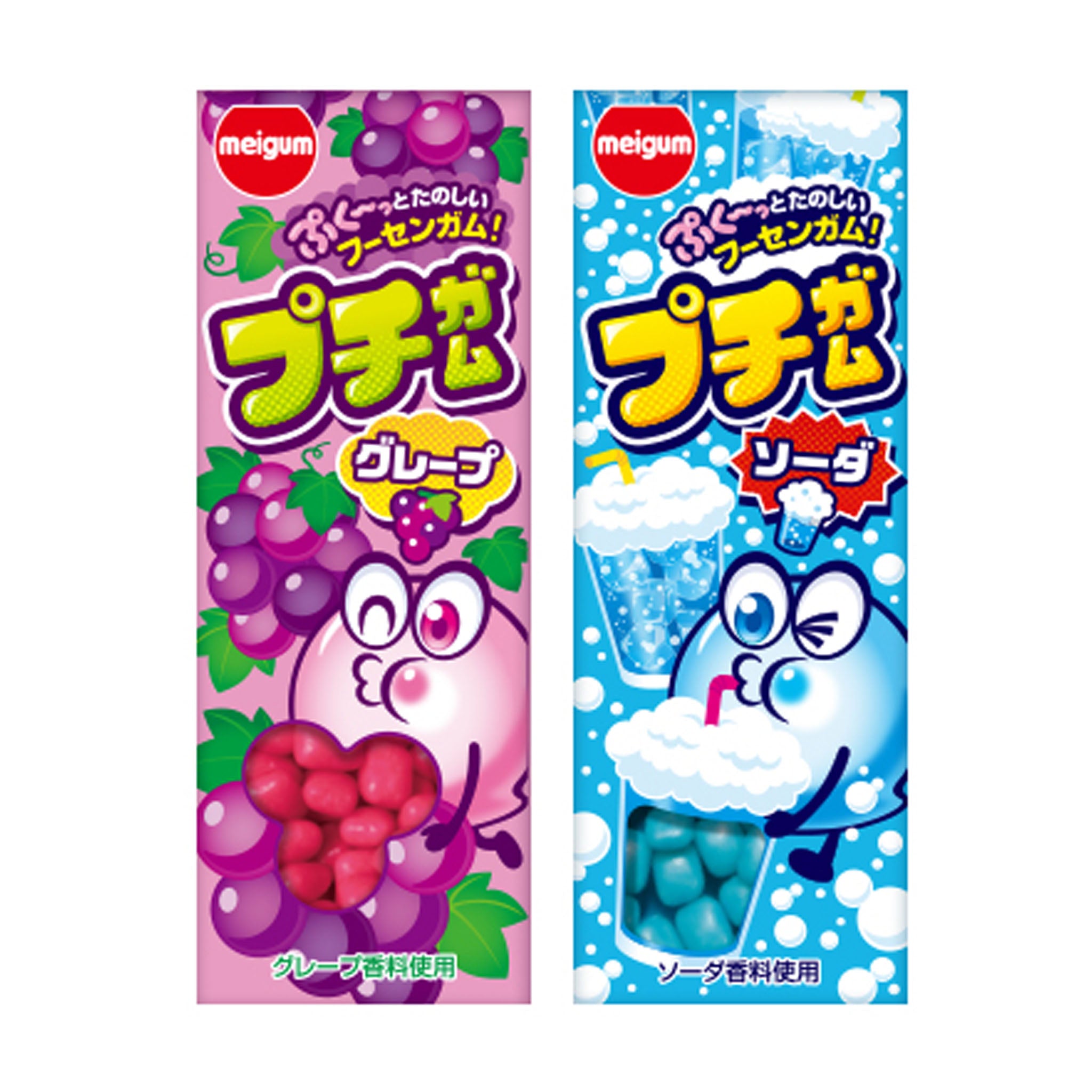 Meiji Petit Gum Grape Soda Flavor